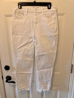 Women’s Paige Cindy Crop White High-Rise Jeans